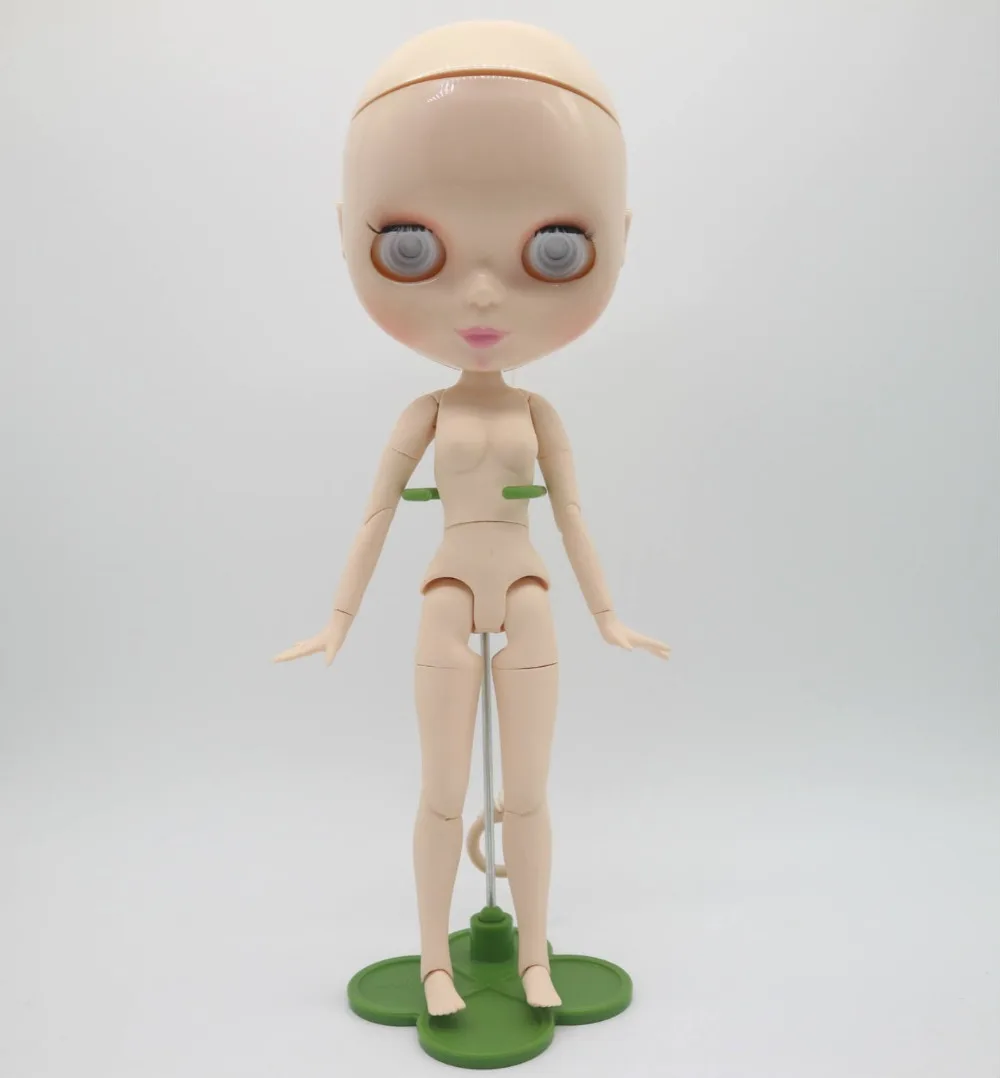 

joint body Nude blyth Doll,without hair bald with make-up no eye chip