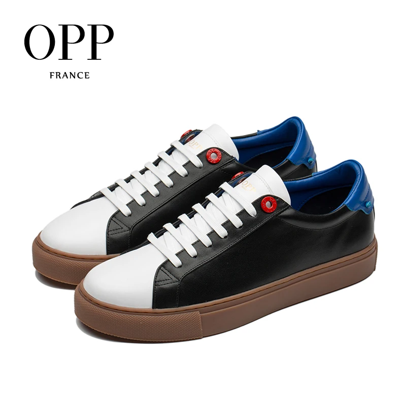 

OPP Cow Leather Flats Fashion Shoes Genuine Leather Loafers For Men Shoes Moccasins Men's Casual Footwear Young Flats