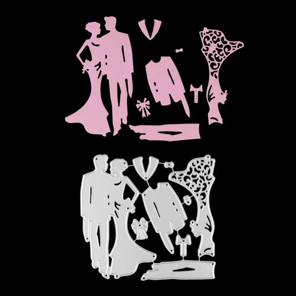 

Romantic Wedding Party Invitation Card Cutting Dies Stencils DIY Scrapbooking