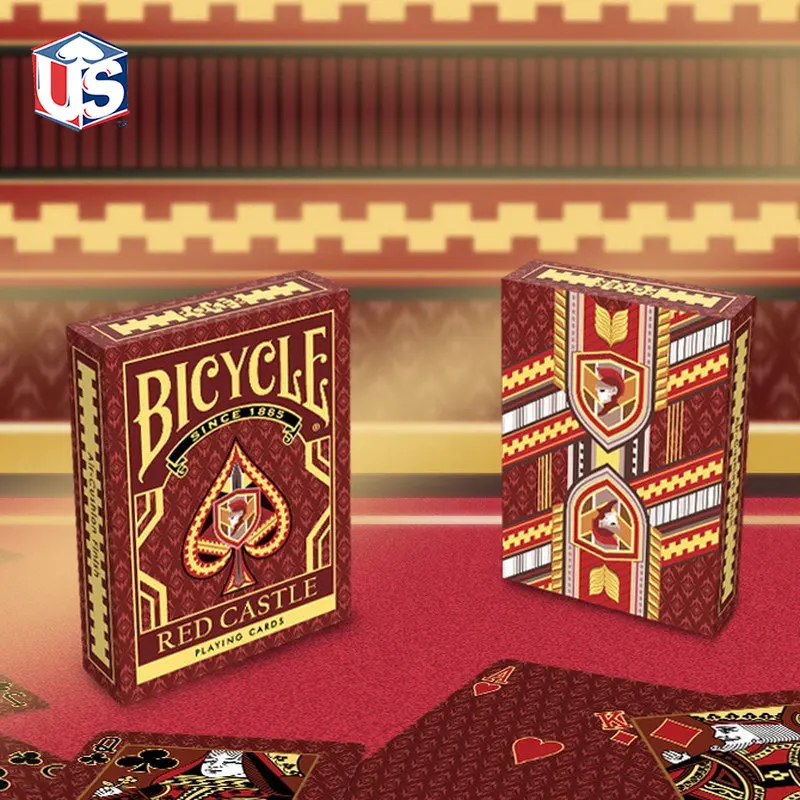 Bicycle Red Castle Playing Cards Collectable Deck Magic Cards Poker