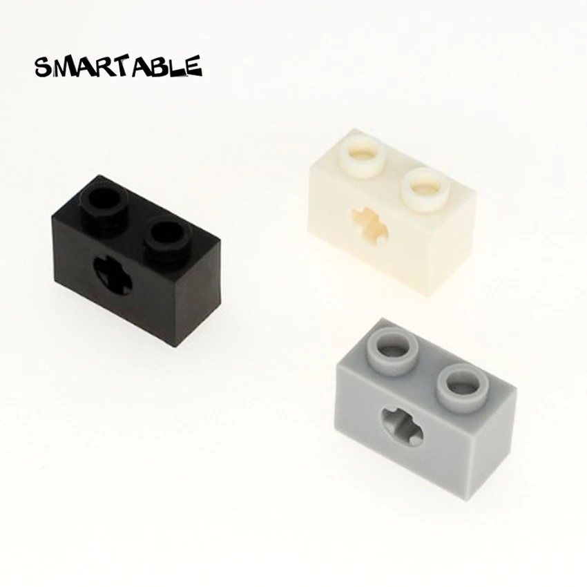 

Smartable High-Tech Brick 1x2 with Axle Hole Building Blocks MOC parts DIY Toys Compatible 32064 Toys 100pcs/lot