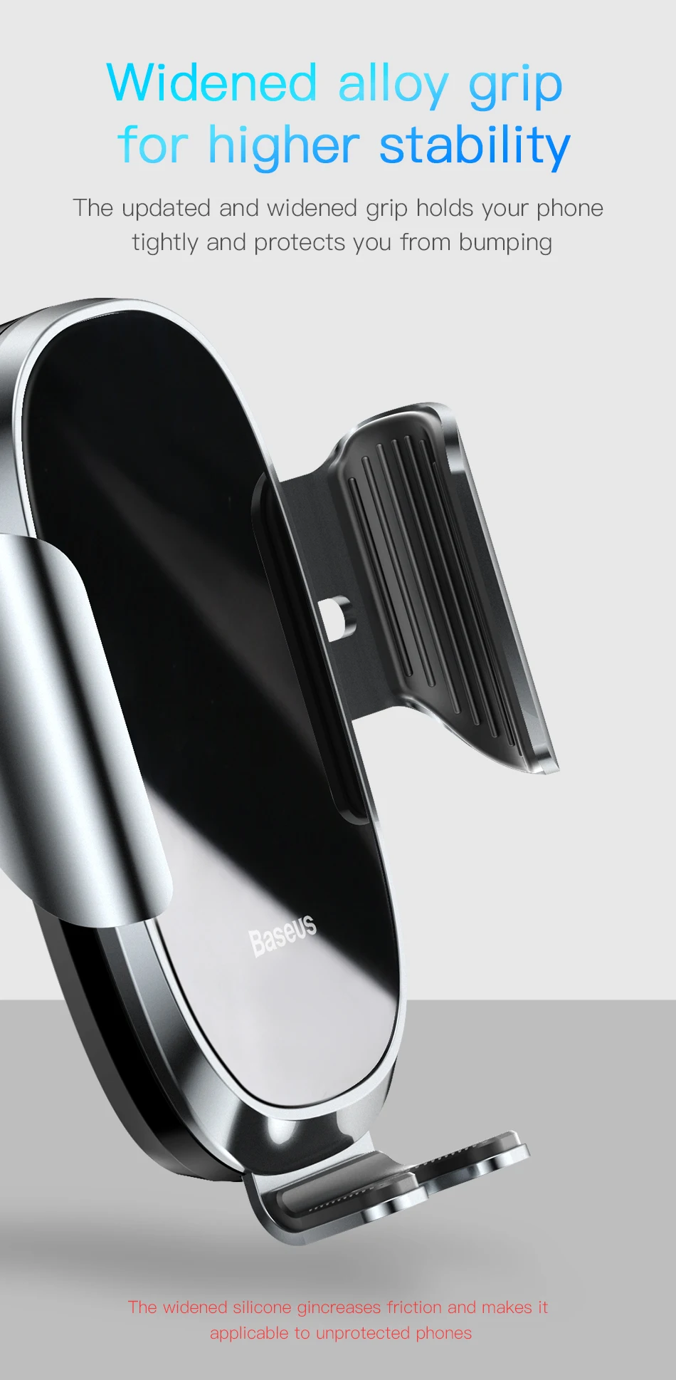 Автомобильный держатель для телефона Baseus для iPhone 11, samsung, крепление на вентиляционное отверстие, интеллектуальный сенсорный датчик, держатель для мобильного телефона, подставка