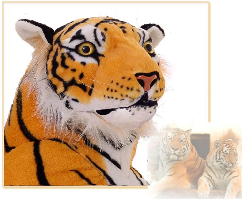 Huge Stuffed Soft Plush Large Domineering High Emulational Animal Tiger Toy15