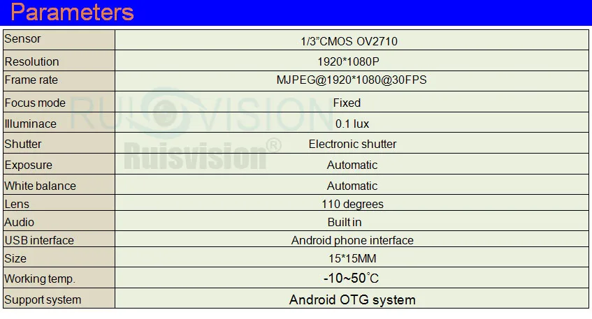 Мини HD 1080 P/2MP Android широкоугольный микро USB камера мобильный micro USB безопасность OTG видеокамера для использования Android мобильный телефон