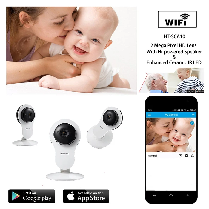 

Homtrol Mini IP Wifi Camera 720P Megapixel Real Time P2P Plug and Play Wireless Home Security Network Cube IP Camera