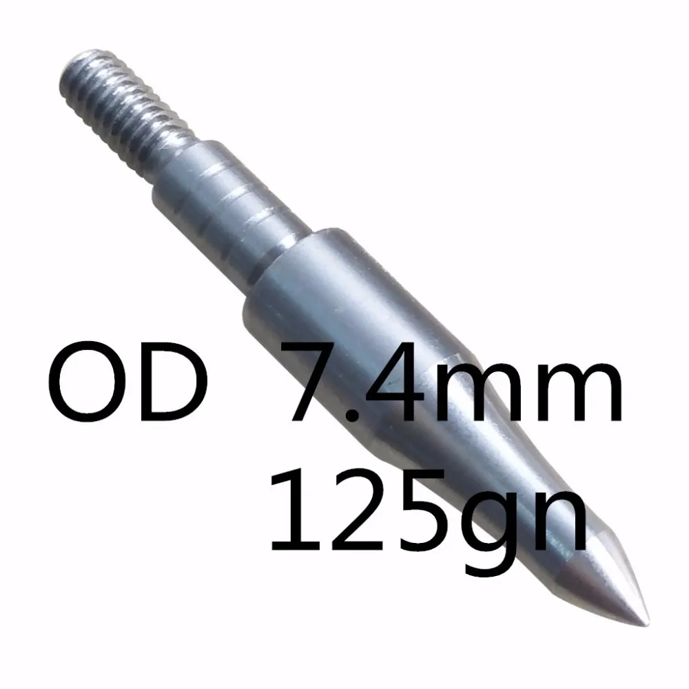 Полевые точки из нержавеющей стали OD5/16 9/32 17/64 19/64 150gn 100gn 12ps стрелы арбалет охота