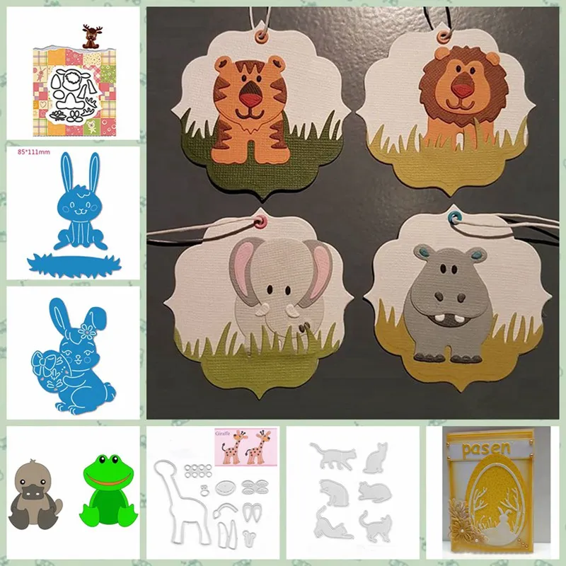 

Easter Animals Metal Cutting Dies Stencil For DIY Scrapbooking Decorative Embossing Paper Craft Die Cutting Template Handcrafts