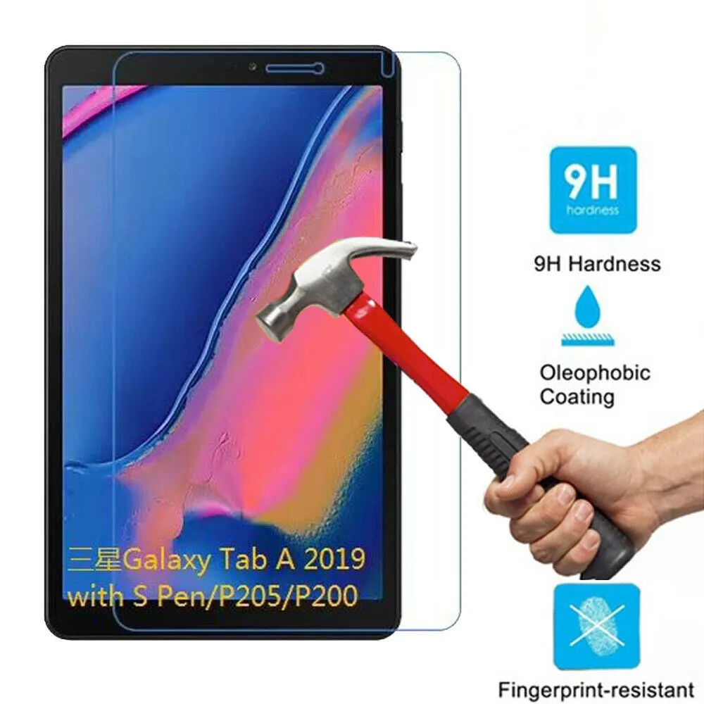 

Tempered Glass Screen Protector For Samsung Galaxy Tab A 2019 With Pen P205 P200
