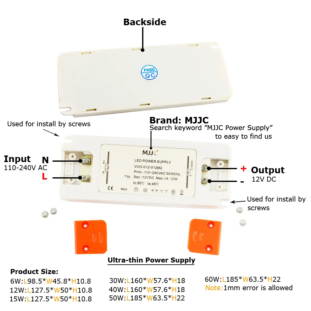 power supply 12v 5a