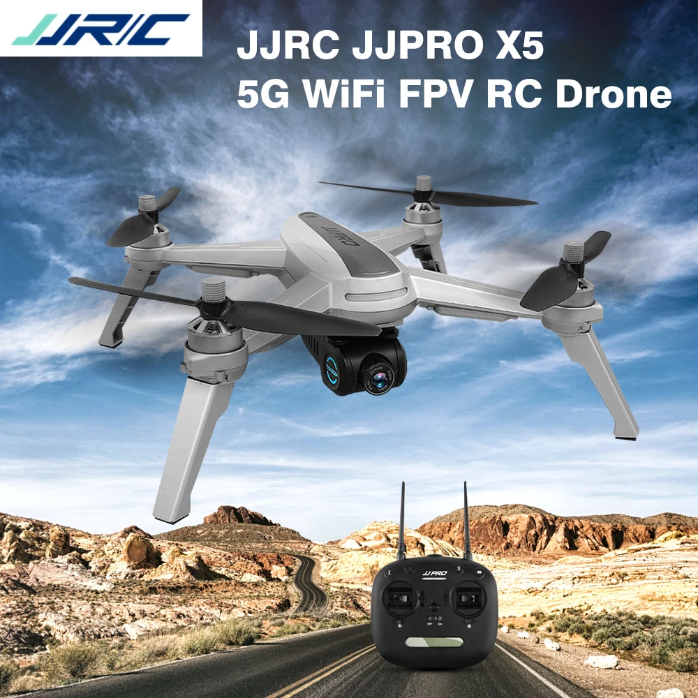 JJRC JJPRO X5 5G WiFi FPV Радиоуправляемый Дрон gps позиционирование удержание высоты 1080P камера с интересным бесщеточным Мотором Дрон