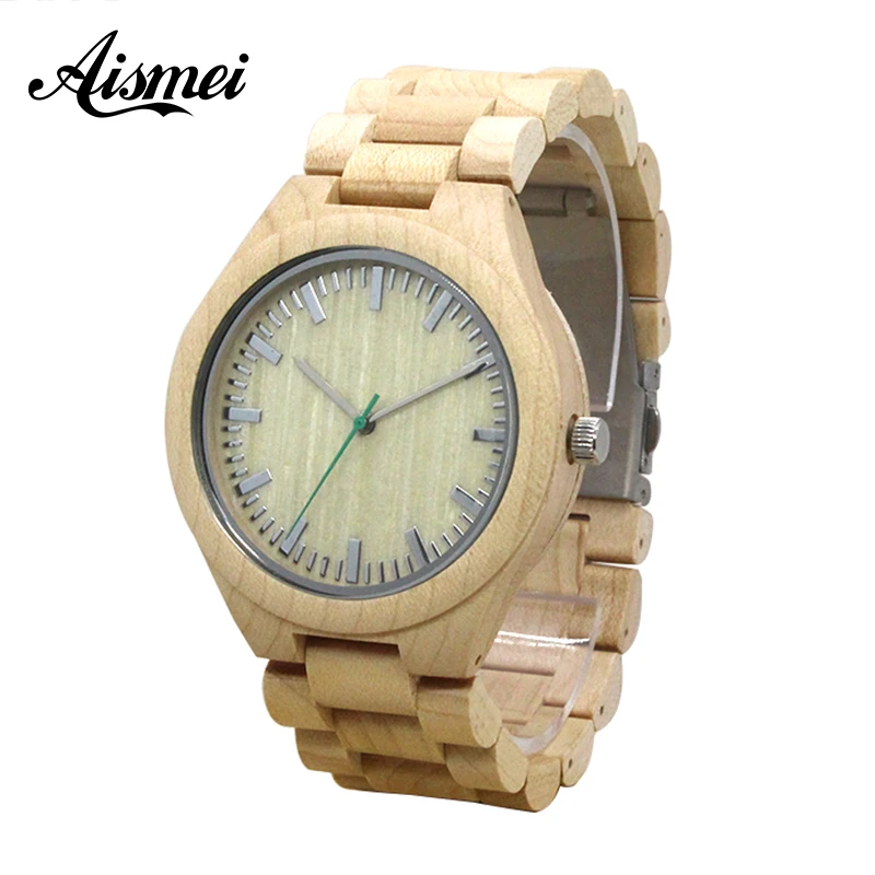 

2018 Fashion & Casual Bamboo Watch Men Quartz Wood Watches Bamboo wooden band Brand Designer as Best Gift For Men Women
