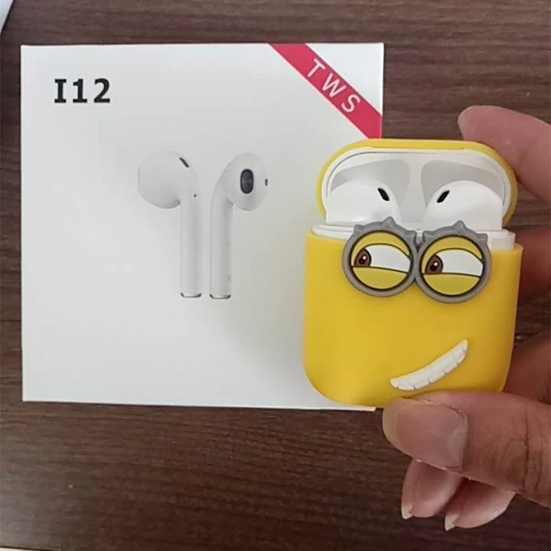 for all model AirPods tws i10 i30 i60 i80 i20 tws apple iPhone Wireless earphones cover Case New small case For box accessories
