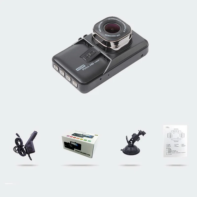 TOSPRA Автомобильный видеорегистратор Камера 3/3. 2 дюйма Full HD 1080 P камера рекордер мониторинг парковки автомобиля камера два видеорегистратора черный