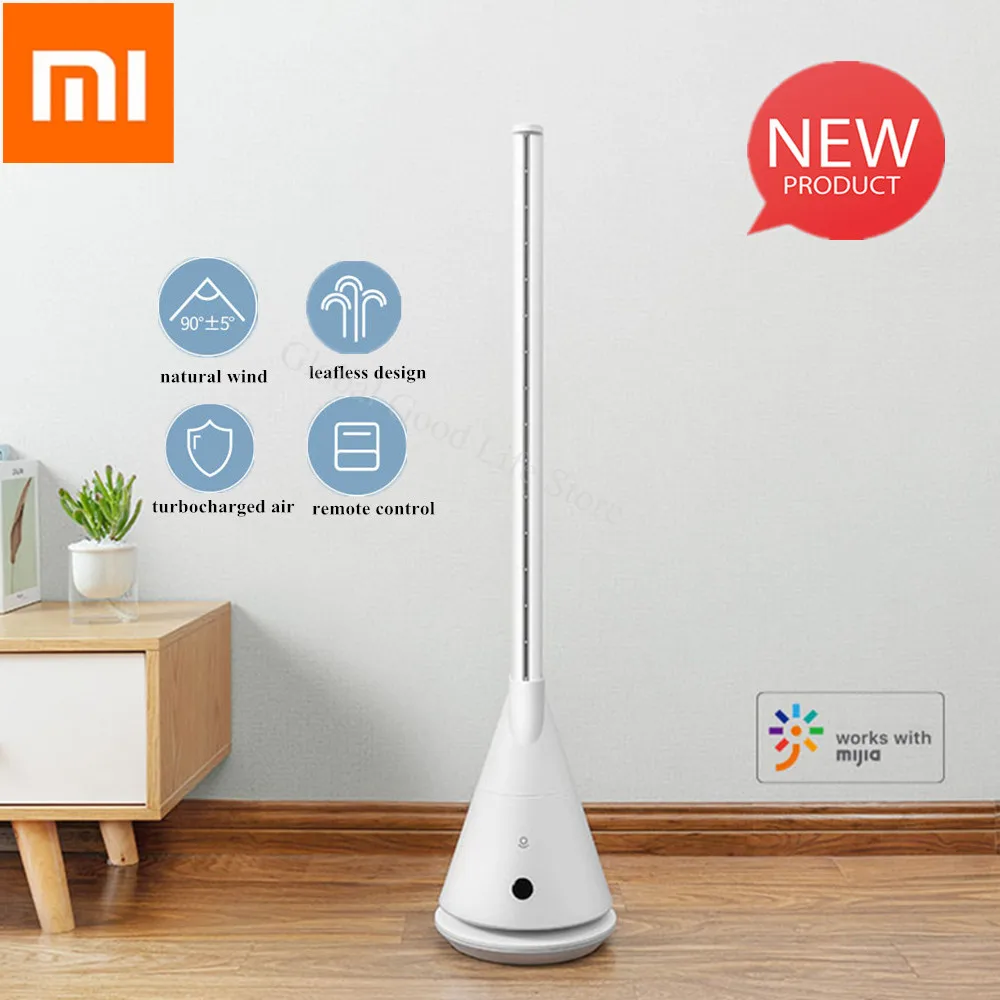 

New Xiaomi Rosou SS4 Intelligent Bladeless Fan Mijia APP Control/Remote Control 11 Speed Natural Wind Timing Fan For Home Office