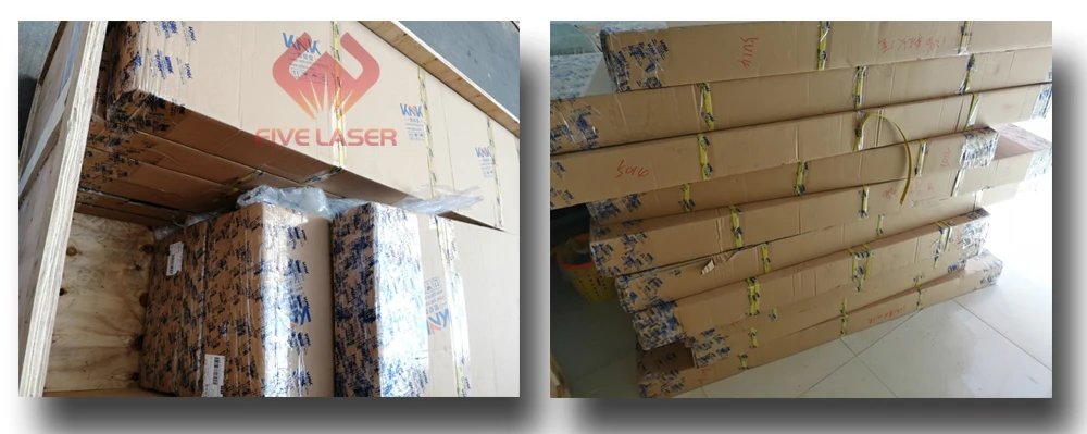 Packing for XY linear guide rail system