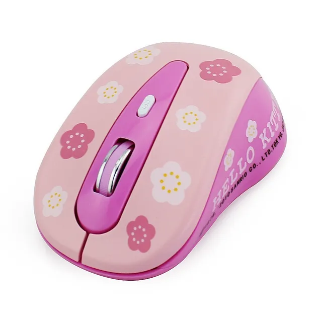 CHYI Hello Kitty Wireless Mouse Computer Mouse 800 1200 1600DPI Adjustable Wireless Optical PC