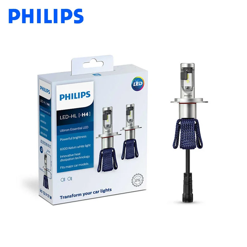 Philips светодиодный H4 H7 9003 Ultinon Эфирное автомобиль Hi/короче спереди и длиннее сзади)