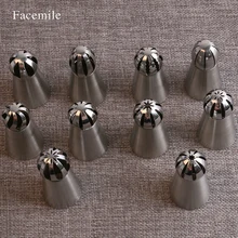 10 teile/satz Kugel Ball Tipps Russische Icing Friedliche Düsen Tipps Kuchen Fondant Cupcake süßwaren DIY Backen Werkzeug 53034