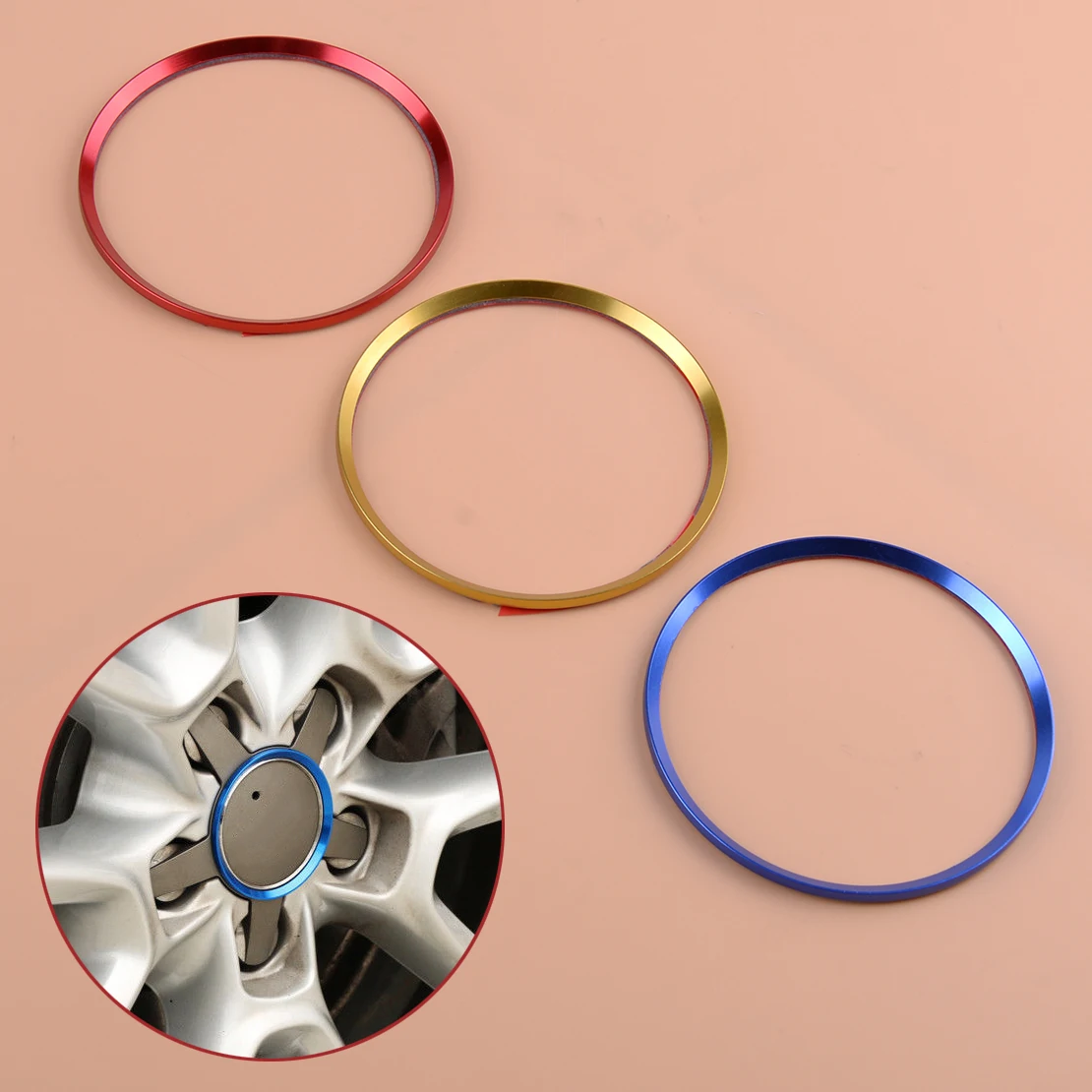 

CITALL Car Wheel Hub Caps Cover Sticker Emblem Trim Decorative Ring Fit For Audi A3 A6 A6L Q3 Q5 Styling Accessories