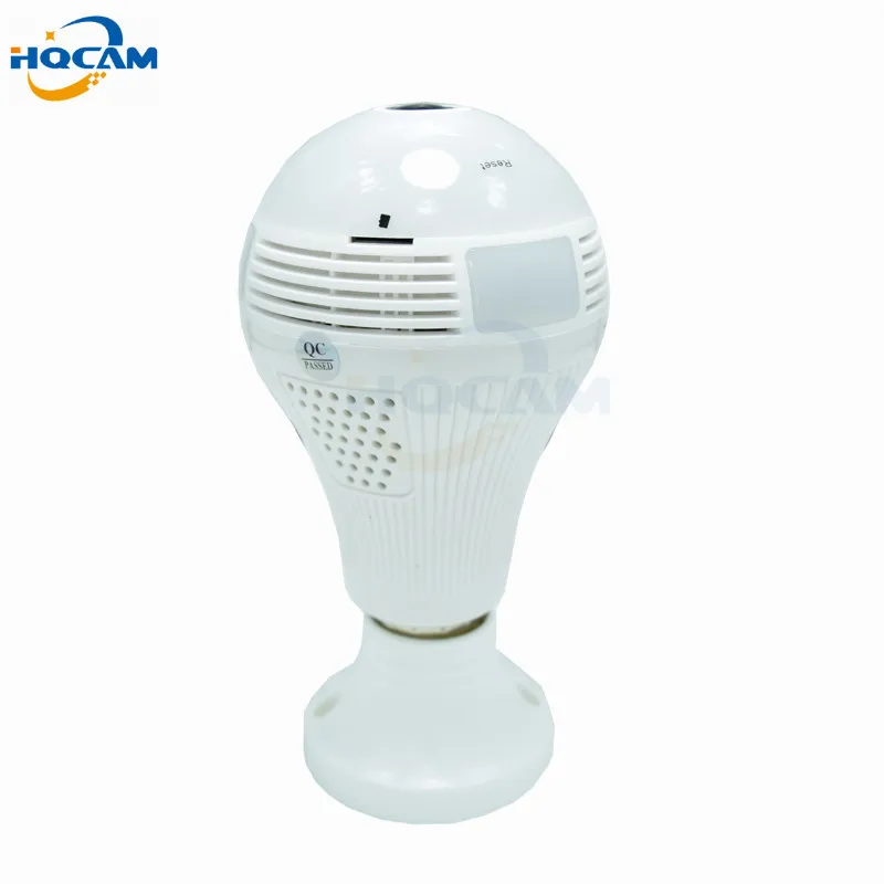 HQCAM 1080P 360 degrees Panoramin Smart Home Safty Wifi VR Camera LED Bulb Security Camcorder Motion Light bulb panorama camera