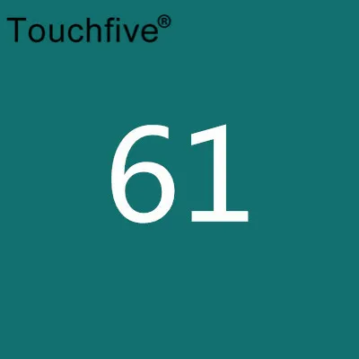 61 TOUCHFIVE дополнительный цвет двойная головка художественные маркеры Кисть ручка на спиртовой основе эскизные маркеры манга ручки для рисования товары для рукоделия - Цвет: 61
