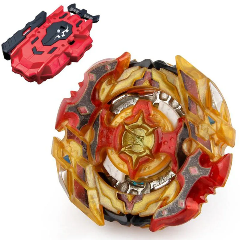 Zillion Zeus / Zeutron Burst Spinning Top STARTER SET w/ Launcher B-59 New Kids Toy Top LR Red Bey Launcher - Цвет: ALI0233