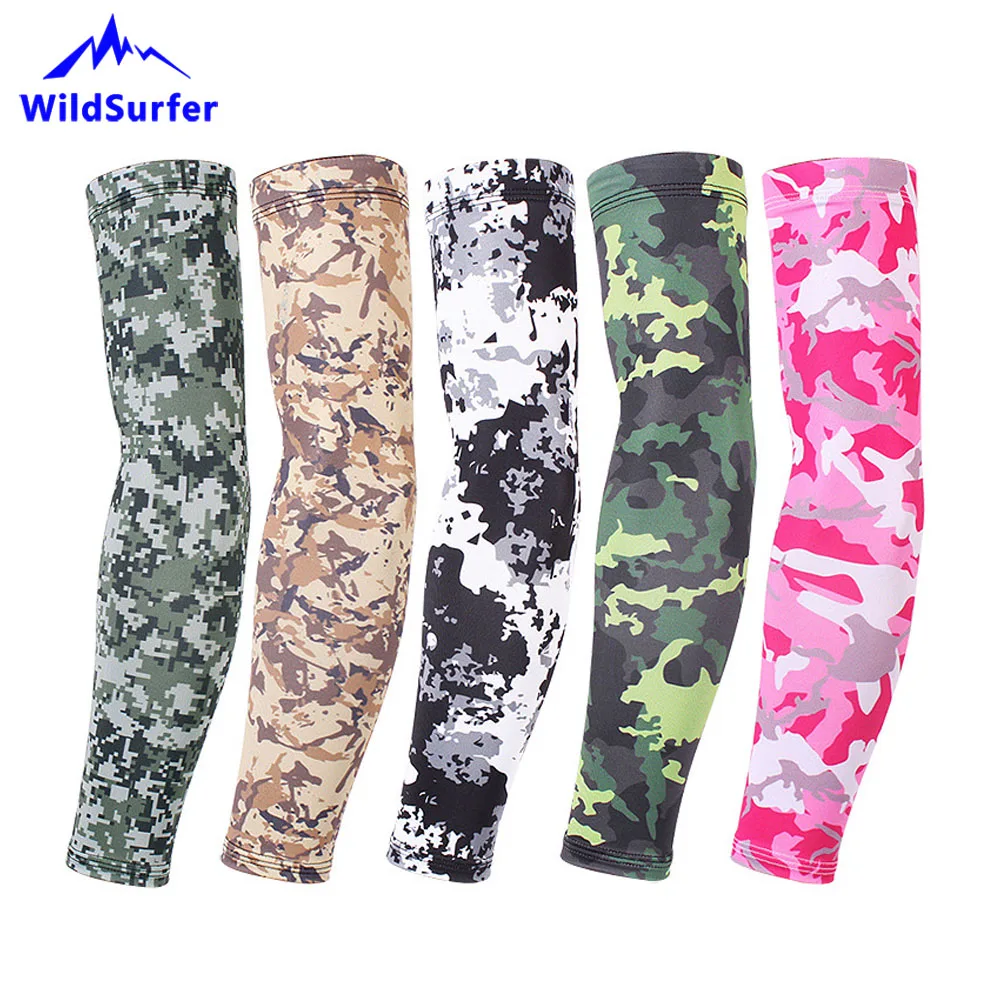 

WildSurfer Cycling Arm Warmers Men Thermal Riding Sleeves Women Sun UV Protection Arm Cooling Sleeves Basketball Accesorios FS54