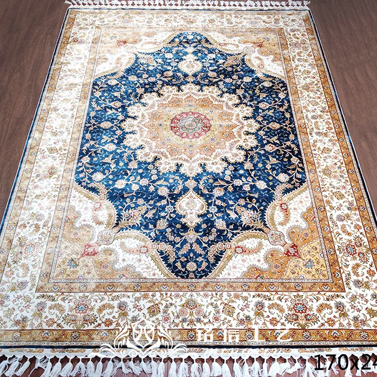 5,5 'x8' Восточный шелковые ковры ручной работы с персидским дизайном небольшие ковры из шелка