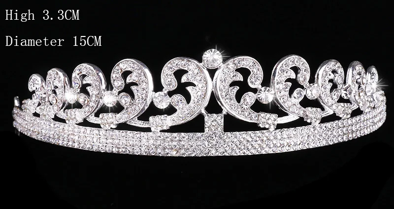 Трендовые Роскошные Свадебные короны в стиле барокко с серебристыми и золотыми кристаллами для невесты, тиара, короны, модный головной убор королевы, аксессуары для волос