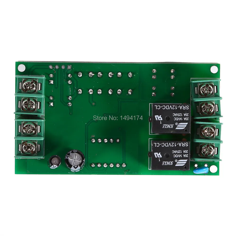 WQScosea Q8S 214 12V DC реверсивный модуль двигателя двойное программируемое реле времени