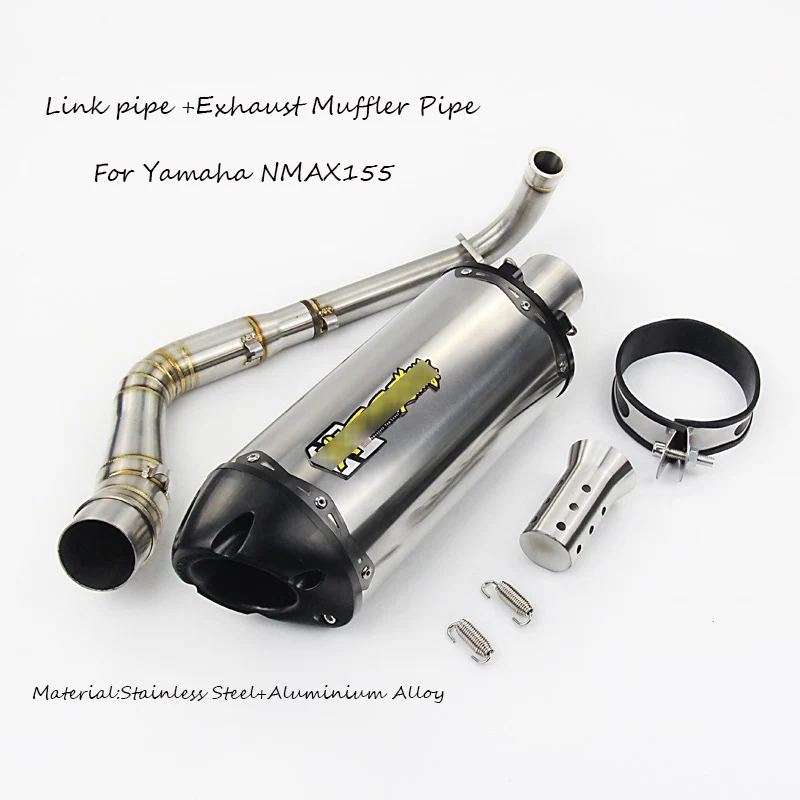 

Slip On For Yamaha NMAX 155 Motorcycle Exhaust Silencer Pipe Full System Mid Link Pipe Set With Muffler Motorbike Modify Esape