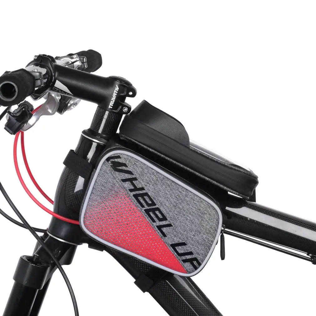 WHEEL UP Waterproof Touch Screen Bike Bag Top Tube MTB Cycling Riding Frame Front Head Bags Cell