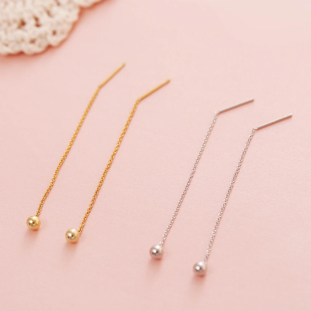 Best Offers Drop-Earrings Jewelry Gift Piercing Hanging-Brincos Long-Tassel Dangle Gold-Color Women 32988795760