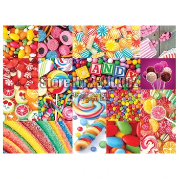 

Colorful Candy DIY Full Diamond Embroidery 5D Diamond Painting Mosaic Cross Stitch Collages Art Needlework Crafts Home Decor
