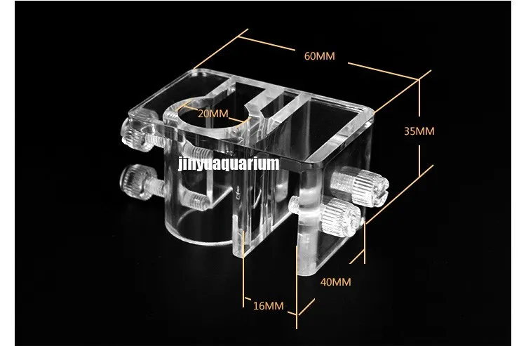 Стеклянная трубка Лили Пайп держатель фиксация кронштейн-крючок впускная, сливная 13 мм 17 мм arcylic водяное растение для аквариума фильтр Аксессуар