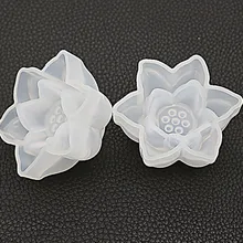Прозрачная силиконовая форма высушенный цветок смола декоративное ремесло DIY трехмерная форма лотоса формы для эпоксидной смолы для ювелирных изделий