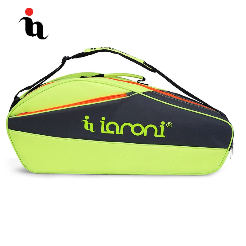IANONI Tennis Racket Bag High Quality Racket Case Holds Three Racquets