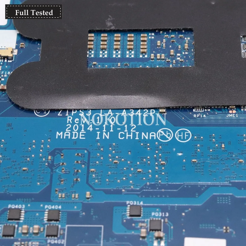  NOKOTION ZIPS3 LA-A342P FRU 00HT789 Laptop motherboard For lenovo thinkpad yoga 12 Series i3-5005U 