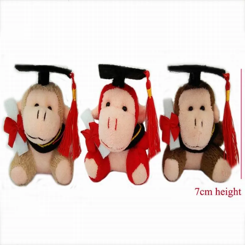 7cm plush graduation monkey (1)
