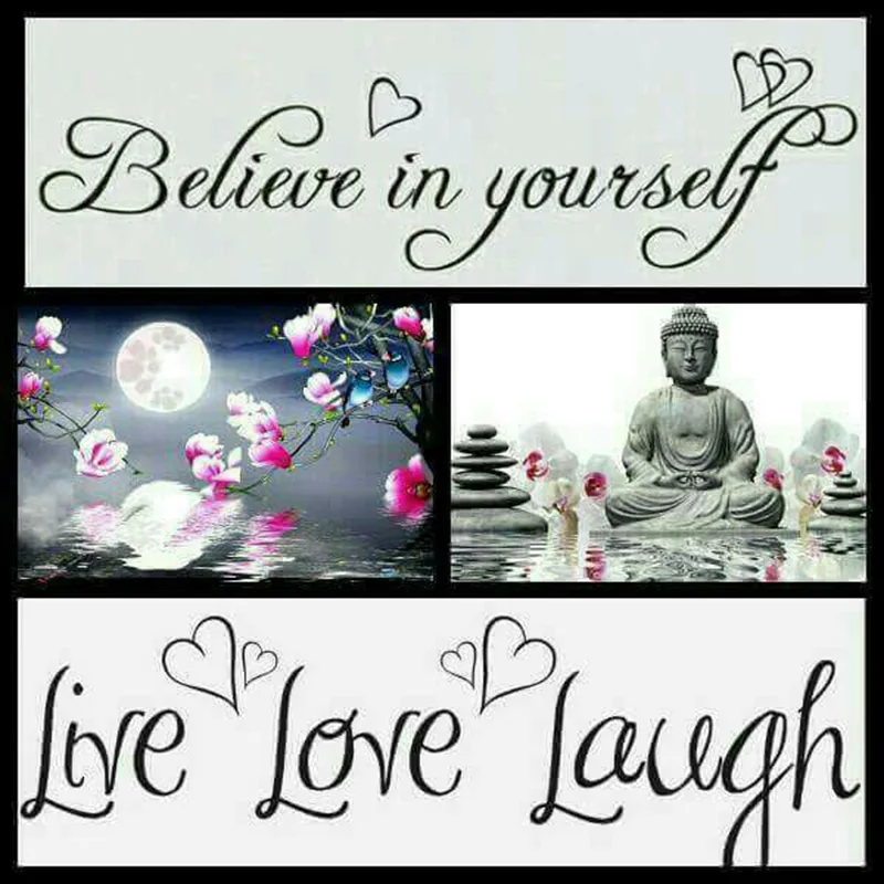 

Full Square/Round Drill Diamond 5D DIY Diamond Painting "Live Love Laugh" Embroidery Cross Stitch Rhinestone Mosaic PaintingGift