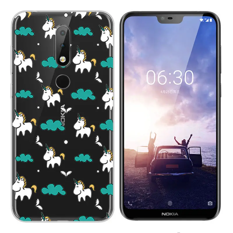 Arvin Soft TPU Case for Nokia 2 3 5 6 7 2017 Painted Cover for Nokia X6 2018 Nokia 6 2018 7 8 3.1 6.1 Protective Silicone Case  (3)