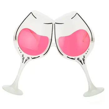 

Red Wine Glasses Pink Color Adults Party Wedding Bride Funny Photo Props