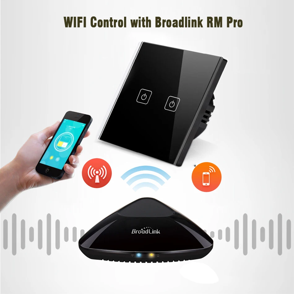  Eruiklink EU/UK rf433 remote control switch Smart Home wall switch Wireless Remote Control light sw - 32797157676