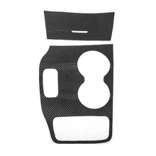 YAQUICKA углеродного волокна черный автомобиль Шестерни коробка переключения держатель стакана воды крышка наклейки аксессуары для Jeep Grand Cherokee