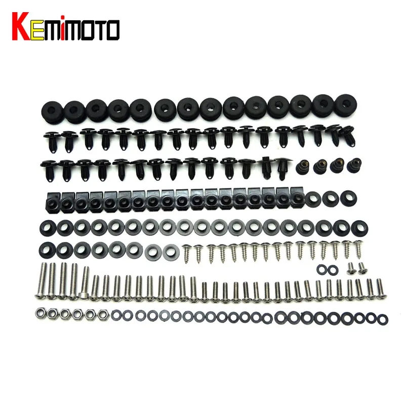 

KEMiMOTO Fairing Bolts Fairing Screws R6 For Yamaha YZF R6 2008 2009 2010 Motorcycle fairing screw Kit