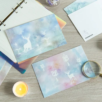 

30pcs deer in fairyland design card as Scrapbooking party invitation DIY gift card message card postcard greeting card
