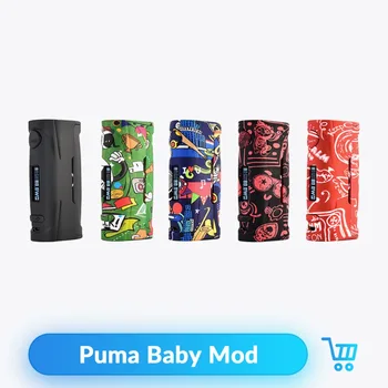 

Vapor Storm Puma Baby 80W VW TC Box Mod Fashion Easy Take Support 18650 Battery Electronic Cigarette RDA RTA Vaper Kit Vape Mod