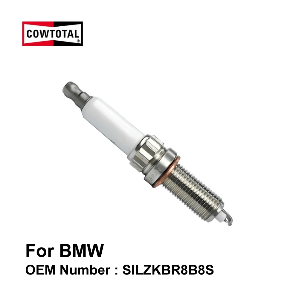 

COWTOTAL Iridium Spark Plug for BMW 3 Series OE SILZKBR8B8S ( Pack of 4 )