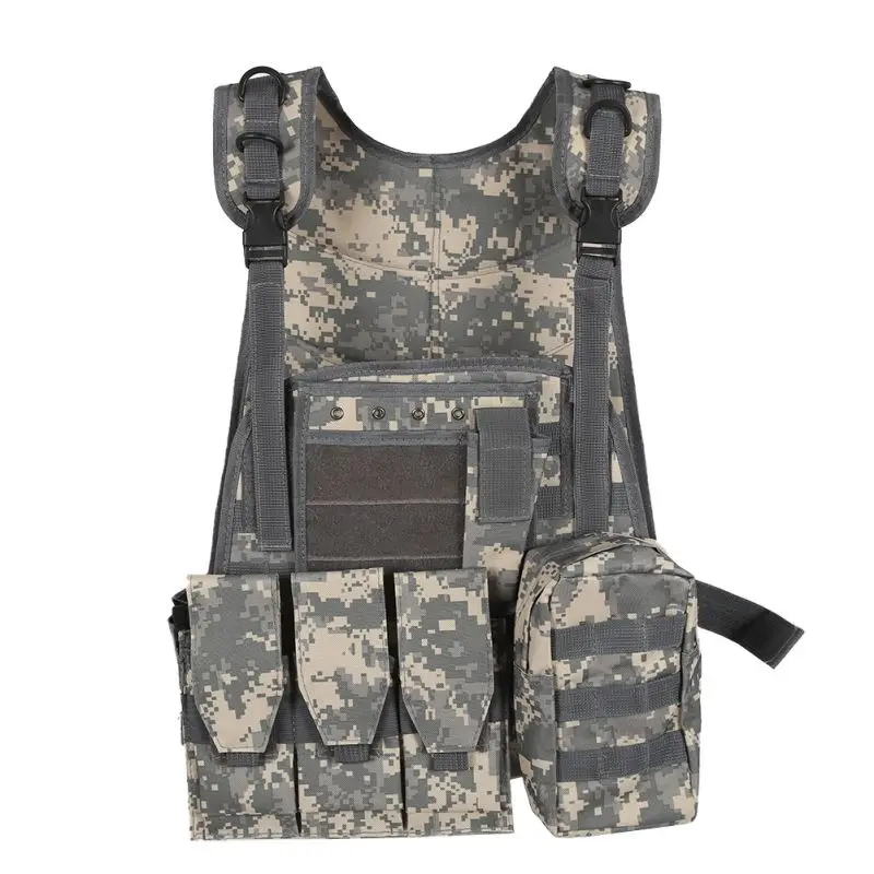 

Camouflage Hunting Military Tactical Vest Wargame Body Molle Armor Hunting Vest CS Outdoor Equipment