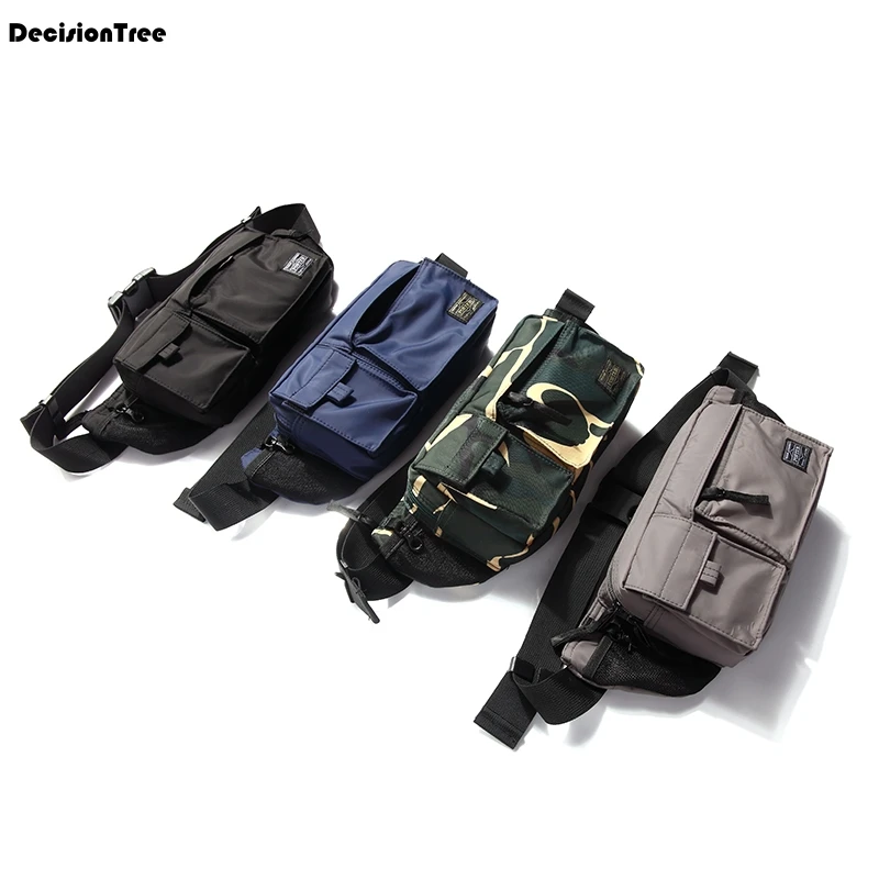 

High Quality Tide Brand Chest Bag Men Shoulder Messenger Bag Casual Retro Crossbody Pack Cool Canvas Waterproof Sling Bag 22